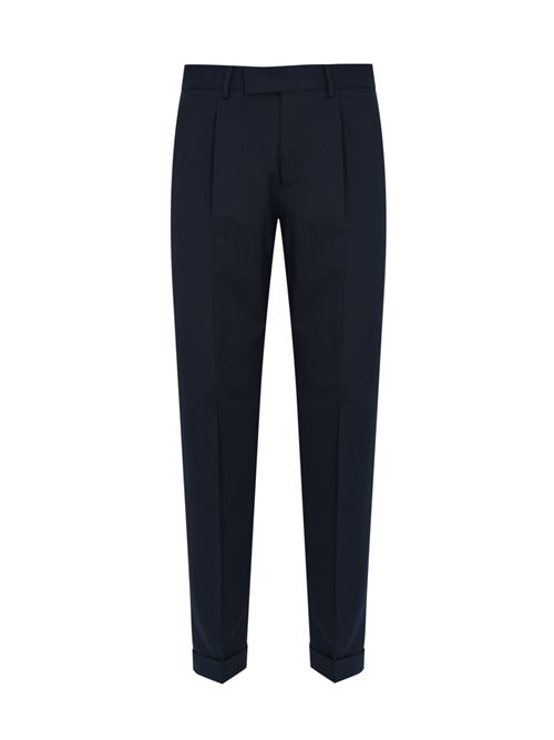 Pantalone in misto lana con pinces Navy PT TORINO | RFZAZ40FWD MA370360